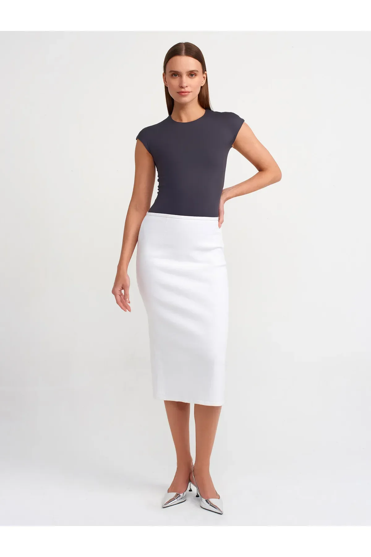 Poliamid T-shirt-Antrasit