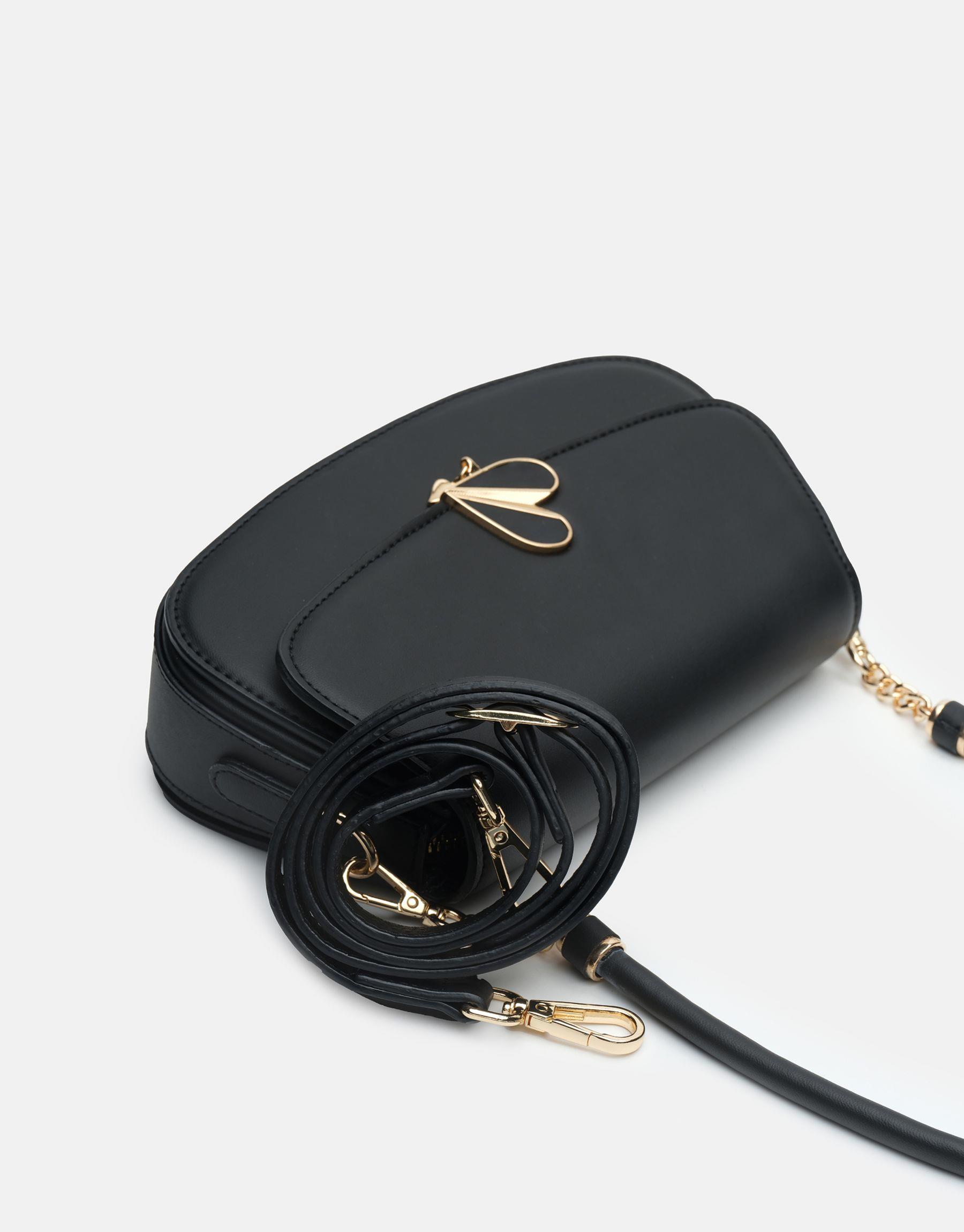 Litva Kapaklı Kadın Çantası - Siyah